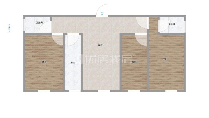 瑞康宿舍大三房73万净收