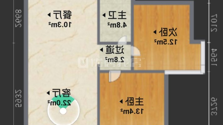 鸣翠新都2期精装2房带车位出售