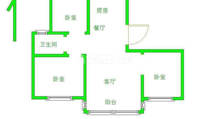 香港公馆 3室2厅 南