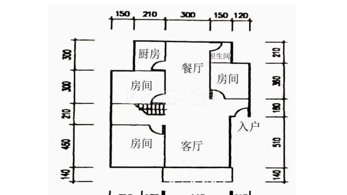 九龙花园复式楼带露台带车库