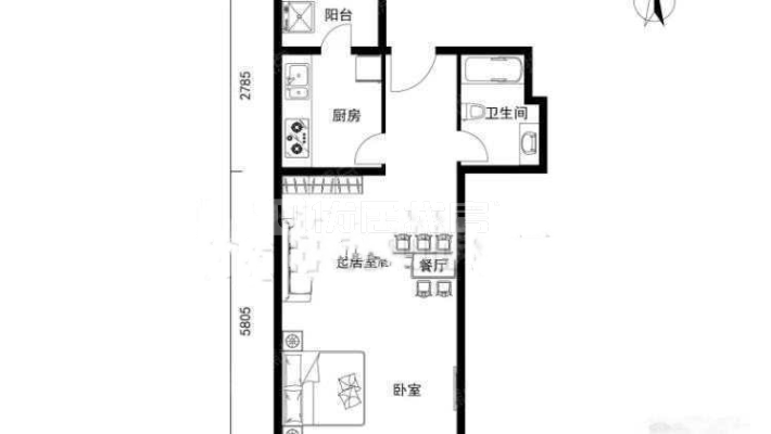 寿泉小区 2室1厅 南北