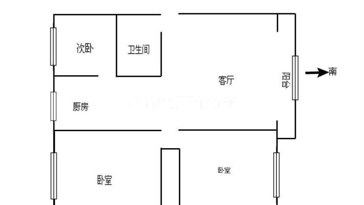 标准3室2厅丶精装修丶带部分家具