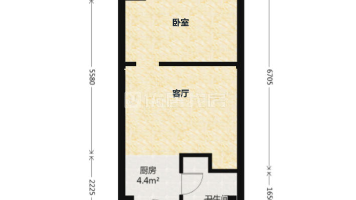 高新一小学位房 正规1室1厅