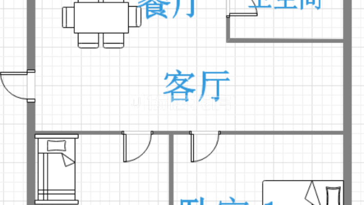 刑警学院家属楼 2室1厅 南北