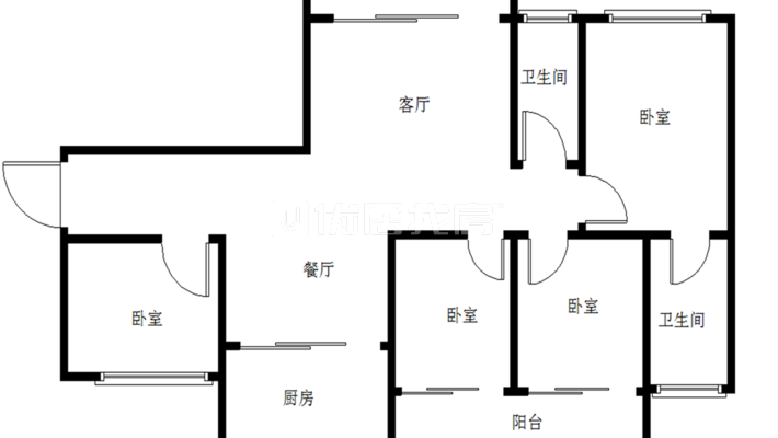 户型方正采光美丽好房