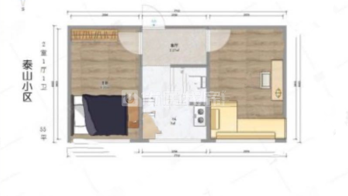 泰山小区2室1厅1卫